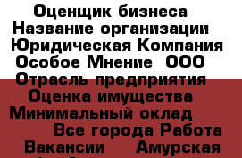 Оценщик бизнеса › Название организации ­ Юридическая Компания Особое Мнение, ООО › Отрасль предприятия ­ Оценка имущества › Минимальный оклад ­ 100 000 - Все города Работа » Вакансии   . Амурская обл.,Архаринский р-н